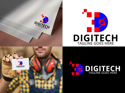 Digitech logo for Electronics company Client work