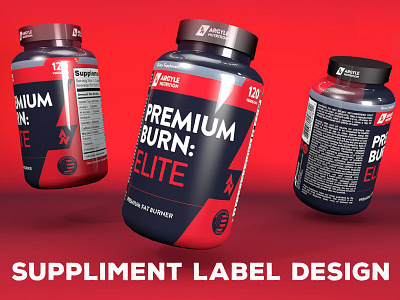 Supplement label design with printable form