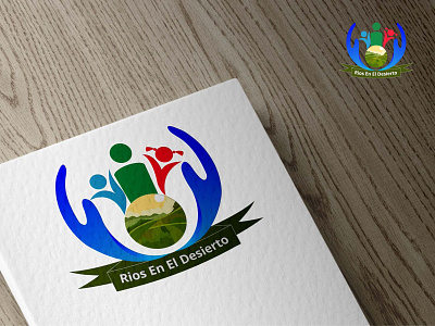Rios En El Desierto logo design for Children welfare NGO