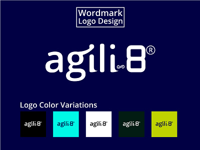 Agili8 wordmark logo design 3d logo abstract logo adobe illustrator agili8 logo design branding design freelancer graphic graphic design graphic designer letterlogo logo logo maker logodesign logomaker logos typographic logo typograpy wordmaker wordmarklogo