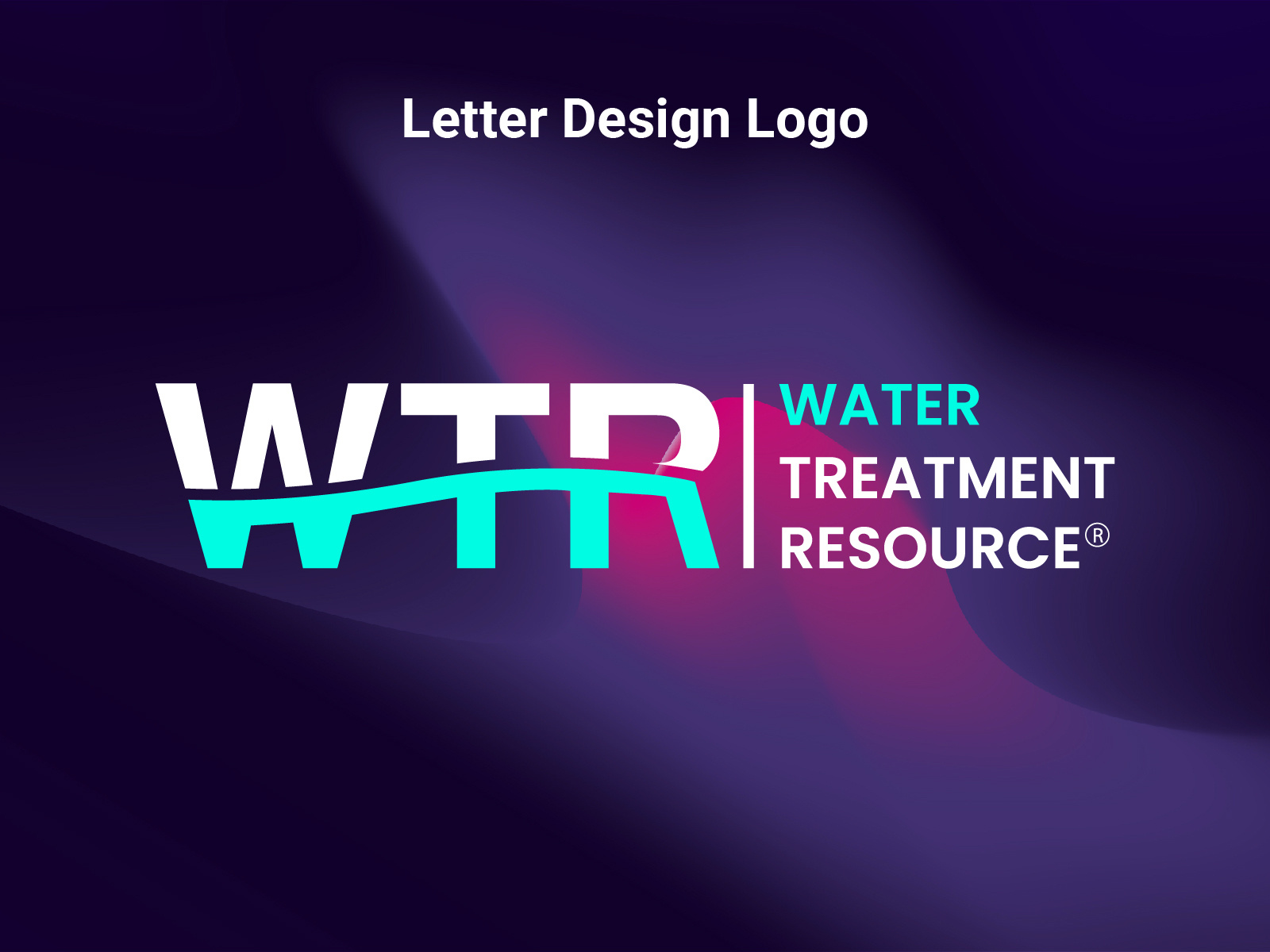 Water Treatment Resource logo, wtr logo, wtr letter logo, wtr by Younas