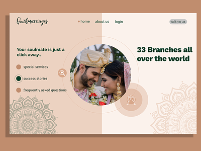 Matrimonial homepage