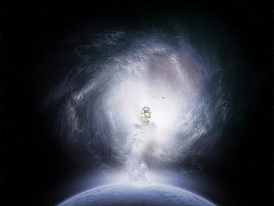 Planet Wormhole digitalart photomanipulation sci fi space