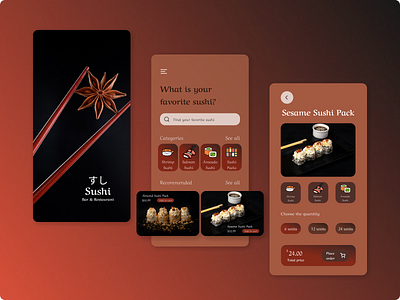 Sushi Time app app ui creative delivery delivery service design figma figma design figma designer figmadesign food delivery food order freelancer mobile mobile app mobile design mobile ux ui user experience user interface