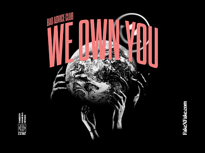 WE OWN YOU design fakexfake illustration merch mexico shirt texture type