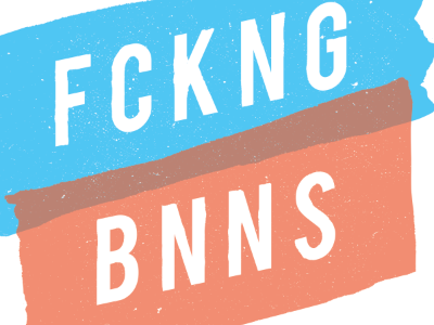 fckng bnns bananas design texture type wip