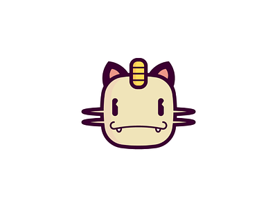 Miau draw icon illustration pokemon sticker