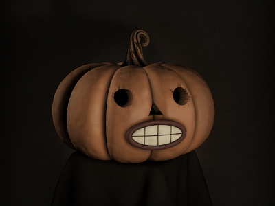 Gordo 3d c4d design fall gourd halloween model portrait pumpkin studio texture