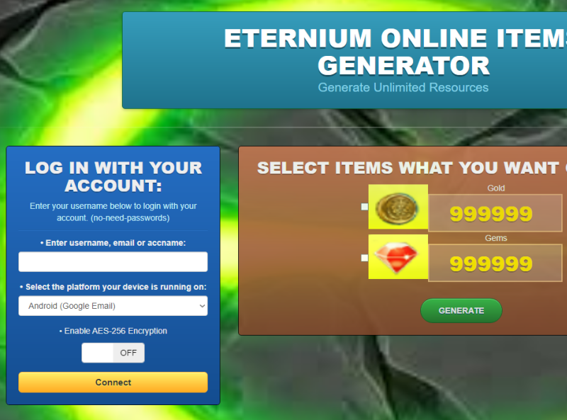 Eternium Hack Cheat Generator Tool