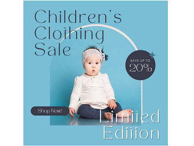 Post Design - Kid's Fashion branding canva design facebook post design graphic design graphic designer illustration instagram post design kids fashion logo social media graphic design social media manager