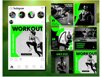 Post Design - Workout / Gym / Fitness branding canva design facebook post design fitness graphic design graphic designer illustration instagram post design jym logo social media graphic design social media manager vector weight lifting workout