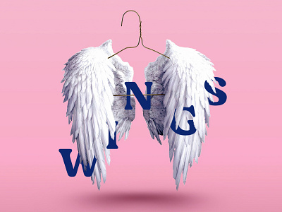 Wings collage graphic design photoshop