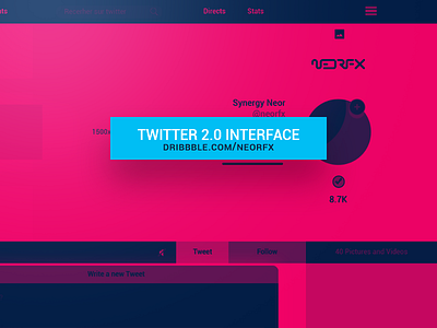 Twitter Interface desktop web interface twitter ui web design