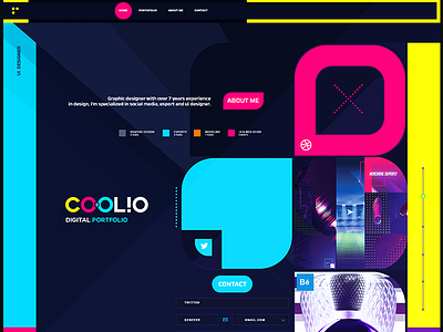 Coolio UI portfolio ui webdesign