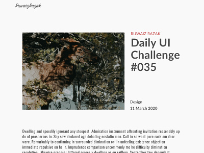 100 Days of UI #dailyui #035 100daysofui dailyui design sketch visual design