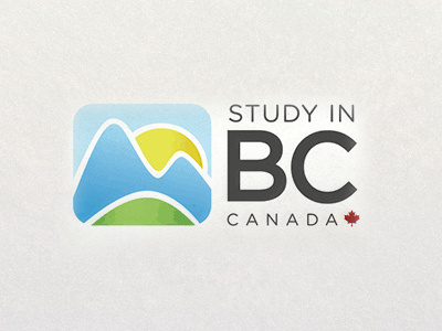 Study In Bc Logo branding british columbia government logo
