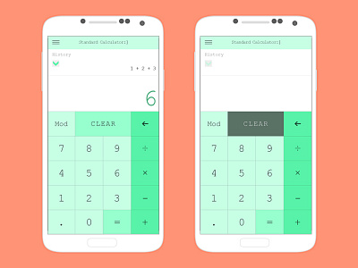 Daily UI #004 - Calculator calculator dailyui mint simple