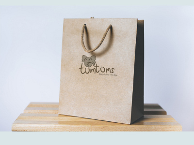 TumTums Rebrand (supplier of funky, modern baby clothing) animals baby fun rebrand