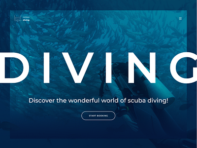 Website for Scuba Diving bg image bg photo bg picture black blue design dive diving landing landingpage scuba diving scubadiving web web design webdesign website websites