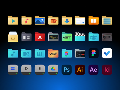 My Windows 11 icon set by Dmitry Potapov on Dribbble