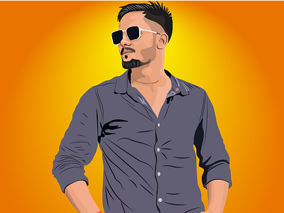 Shubham's Portrait app branding design graphic design icon illustration illustrator logo typography ui ux vector