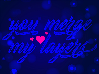 Letter_ You merge my layers cool fun letter