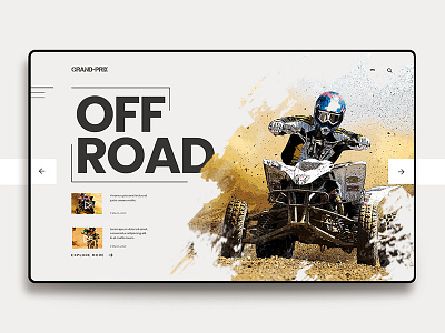 User interface for Grand Prix by Kristina Petkina on Dribbble