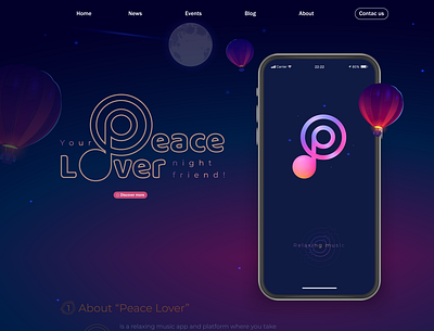 (Available for sale) app graphic design logo love music music app peace relax