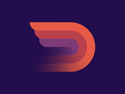 D Logo Concept d d logo concept gradient logo smooth logo