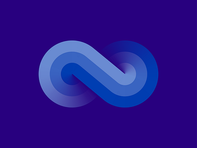 Infinity Logo Concept gradient logo infinity logo concept smooth logo