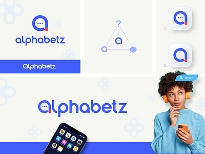 Alphabetz English App | Logo Design Concept a letter answer branddesigner branding education english gradient logo learning logo question study visualidentity