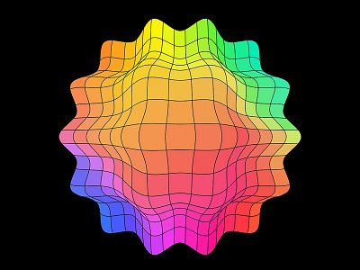 Colorpong.com - Geometric 3d color colorful facettes figure geo geometric geometry grid mesh object spectrum