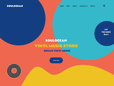 Vinyl Store Website branding colors design dribbble logo music store ui visualdesign dribbble webdesign