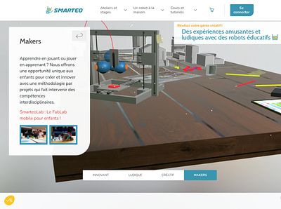 Smarteo - intro3D 3d animation blender threejs ui webdesign