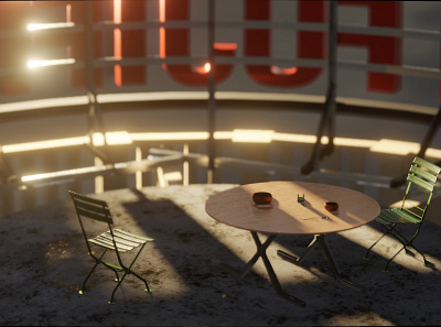 Hideout #3 3d blender eevee lighting