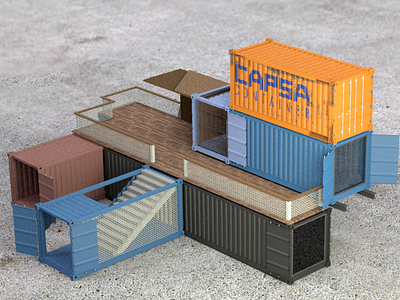 Office made with container