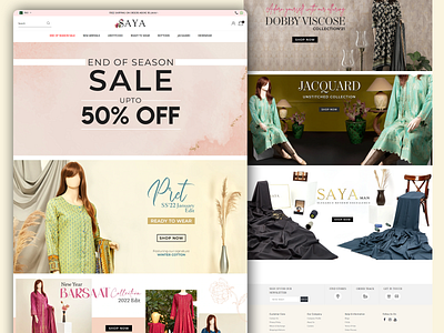 Ecommerce Clothing Website UI/UX design ui ux web design