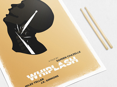 Whiplash Poster adiorga adrian bucharest design film iorga movie poster print retro romania whiplash