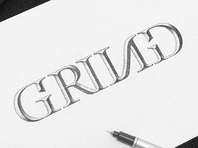 GRIND adiorga bucharest design handlettering lettering romania sketch type typography