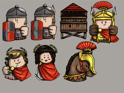 Roman empire skin cartoon character design chibi game art roman empire