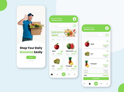 Grocery shopping app UI concept app app ui ui