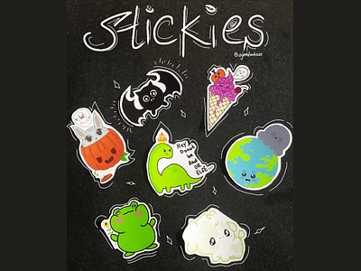 Miscellaneous stickers design doodle graphic design ibispaintx illustration stickers