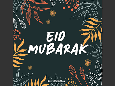 Eid Card avatar branding card design doodle graphic design illustration logo stickers ui