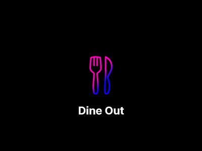 Dine out logo branding design graphic design illustration logo motion graphics ui ux vector