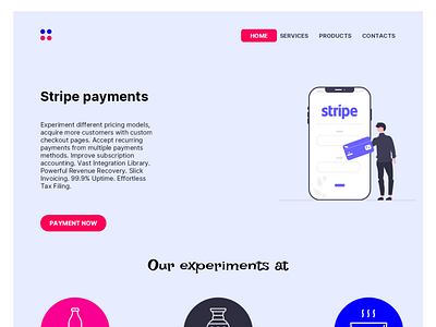 Payments landing page