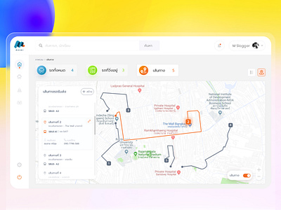 School bus tracking UI - Web app school app school bus tracking app ui ux web design webapp design