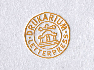 DRUKARIUM barmalej design drukarium letterpress logo