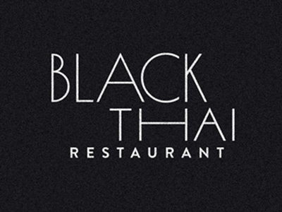 LOGO FOR RESTAURANT barmalej black thai design logo