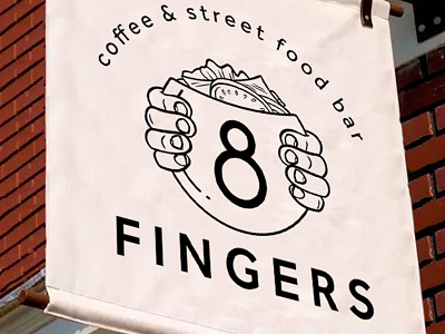 STREET FOOD BAR SIGNAGE 8 fingers bar istambul restaurant signage street food