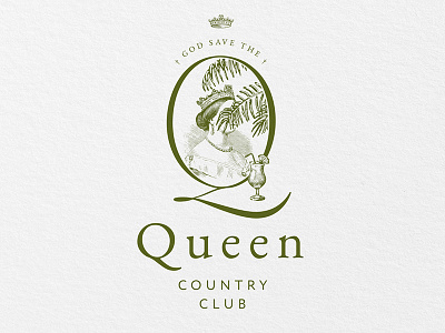 QUEEN cocktail country club crown god save kiev logo luxury queen rest